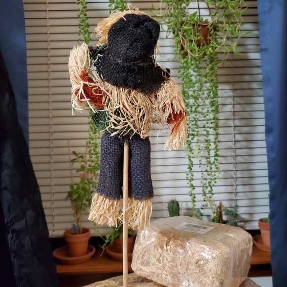 Fall Harvest 16” Colorful Scarecrow Pick - Picture 4 of 9